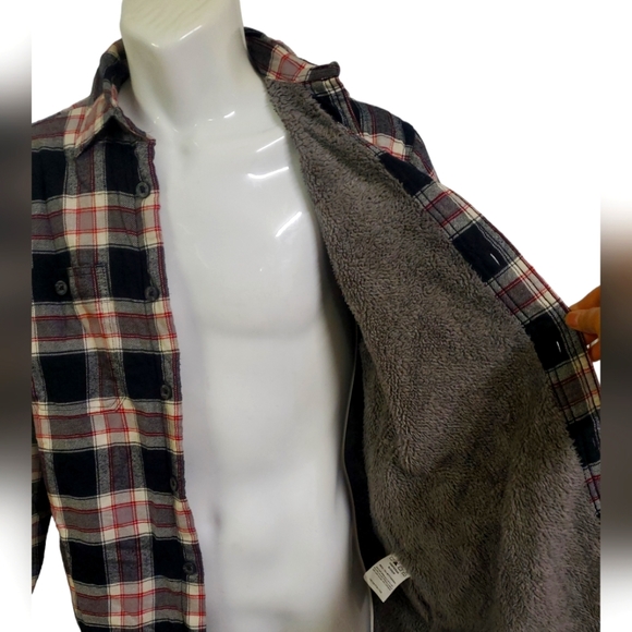 Wrangler Authentics Men's Long Sleeve Sherpa Lined Shirt Jacket size S - Picture 2 of 4